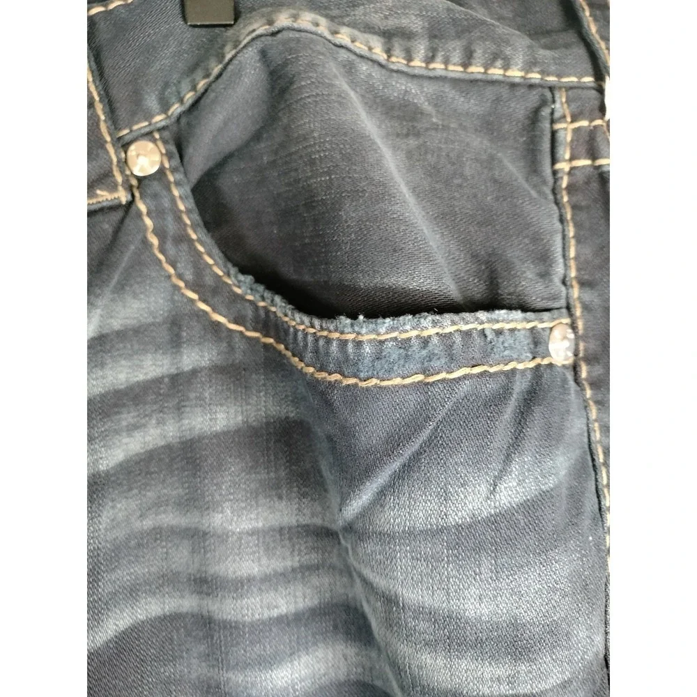 NWT True Religion Straight Flap Big T Jeans Men 42x32 (33) Moonlight Marble